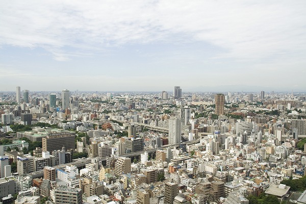 眺望 東京のビル群 高層ビル｜bil0033-009