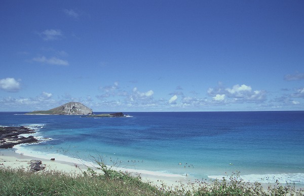 ハワイの青い海 砂浜のフリー写真素材 無料画像素材のプロ フォト Umi0045 012